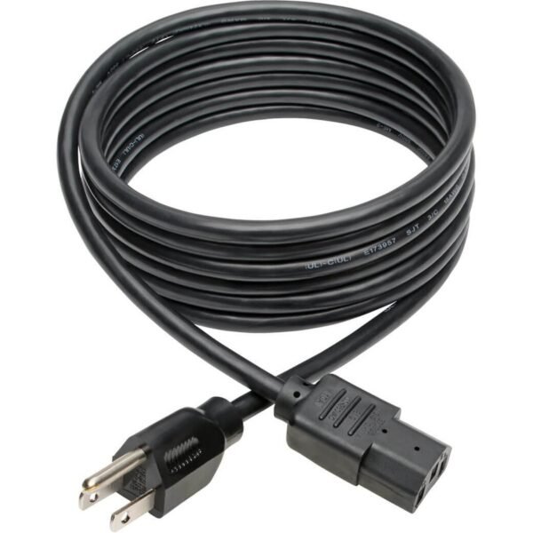 Tripp Lite 10ft Computer Power Cord Cable 5-15P to C13 10A 18AWG 10' - Image 2