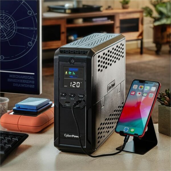 CyberPower Intelligent LCD UPS CP1500AVRLCD3 1500VA Mini-tower UPS - Image 4