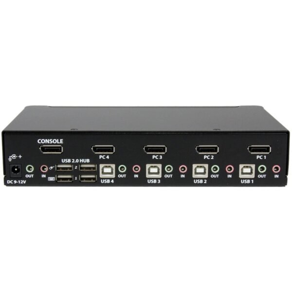 StarTech.com 4 Port USB DisplayPort KVM Switch with Audio - Image 4