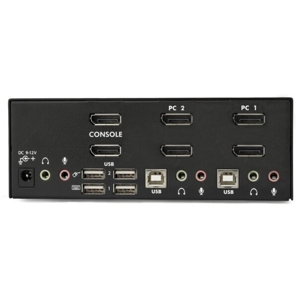 StarTech.com 2 Port Dual DisplayPort USB KVM Switch with Audio - Image 3