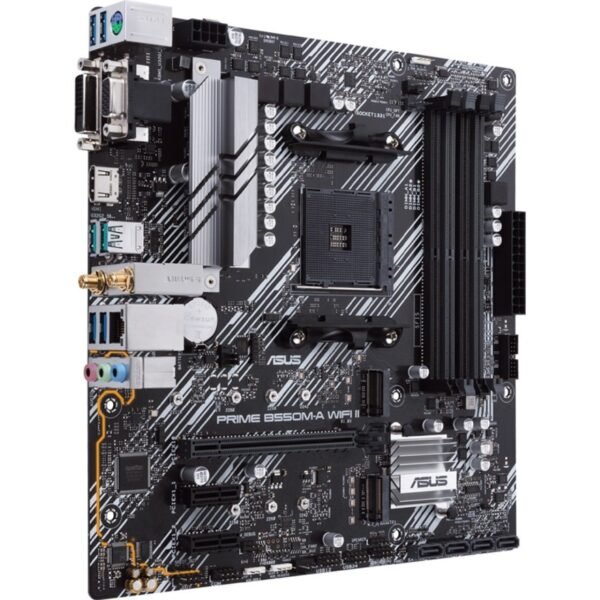 Asus Prime B550M-A WIFI II Desktop Motherboard - AMD B550 Chipset - Socket AM4 - Micro ATX - Image 2