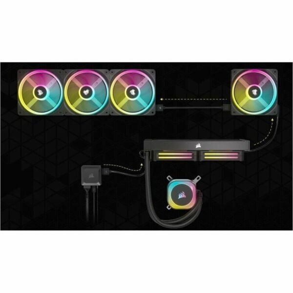 Corsair iCUE LINK QX120 RGB 120mm PWM PC Fan Expansion Kit - Image 3