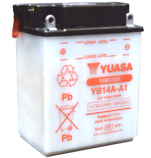 Yuasa YB14A-A1 Conventional/Flooded Powersport Battery