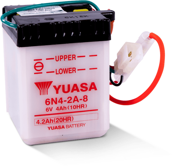 Yuasa 6N4-2A-8 Conventional/Flooded Powersport Battery