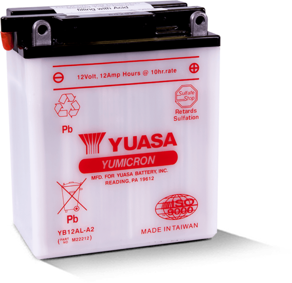 Yuasa YB12AL-A2 Conventional/Flooded Powersport Battery