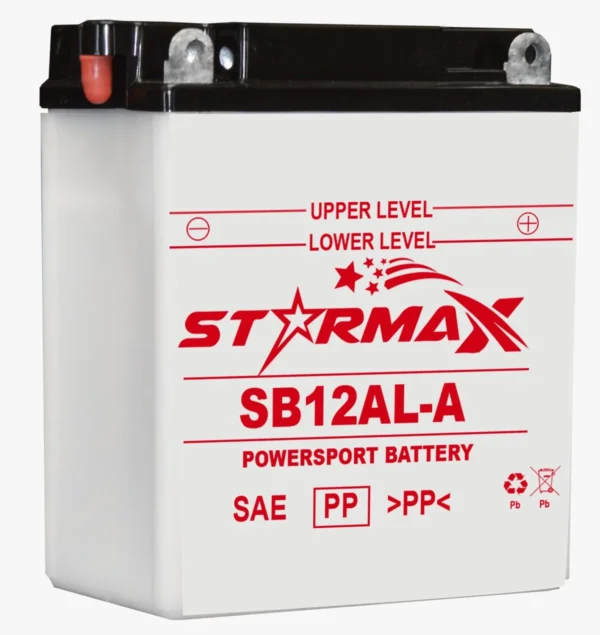 Starmax SB12AL-A High Performance, Premium Flooded Motorcycle Battery