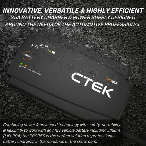 C-TEK 40-328 CTEK PRO25S, 25A battery charger and power supply - Image 4