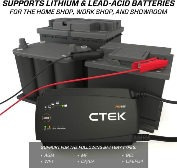 C-TEK 40-328 CTEK PRO25S, 25A battery charger and power supply - Image 6