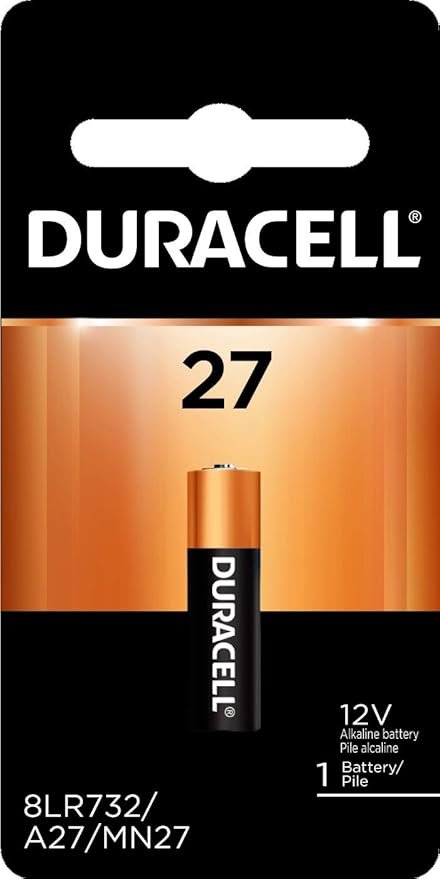Duracell DU-27-1 12V 27 Alkaline Specialty Cell – Single Pack, Case Qty 36, Priced per Battery 1 Duracell DU-27-1 12V 27 Alkaline Specialty Cell – Single Pack, Case Qty 36, Priced per Battery