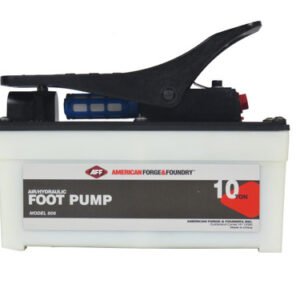 American Forge & Foundry 10 Ton Air/Hydraulic Foot Pump with High PSI, Quick Fluid Displacement (806)