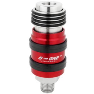 Milton 1751 5 In ONE Universal Safety Exhaust Coupler 1/4" NPT