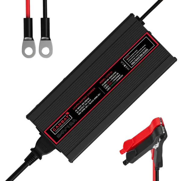 24V 12A LITHIUM BATTERY CHARGER (LIFEPO₄)