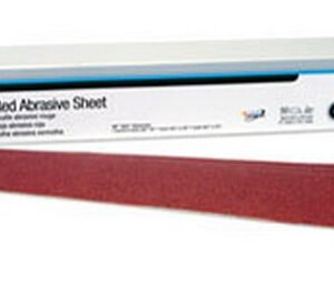 3M 1179 Red Abrasive Hookit Sheet, 2 3/4 in x 16 1/2 in, P180, 25 sheets per box