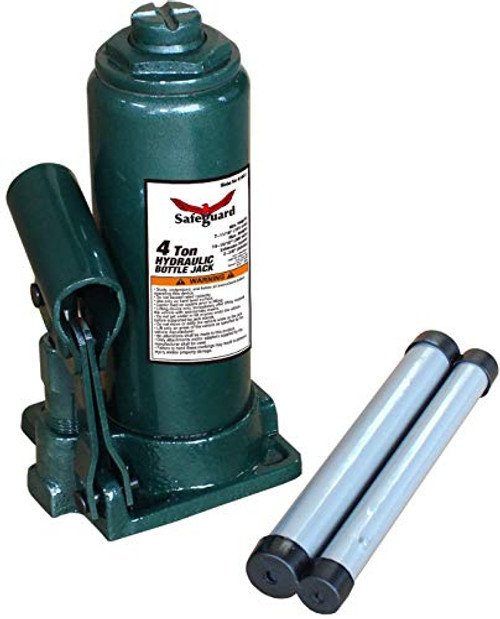 Safeguard 61041 Bottle Jack, Steel, 4 Ton Capacity 1 Safeguard 61041 Bottle Jack, Steel, 4 Ton Capacity