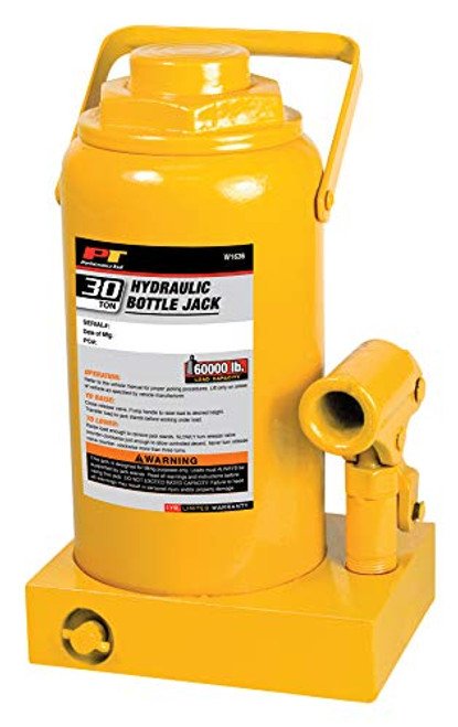 Performance Tool W1636 30 Ton (60,000 lbs.) Heavy Duty Hydraulic Bottle Jack 1 Performance Tool W1636 30 Ton (60,000 lbs.) Heavy Duty Hydraulic Bottle Jack