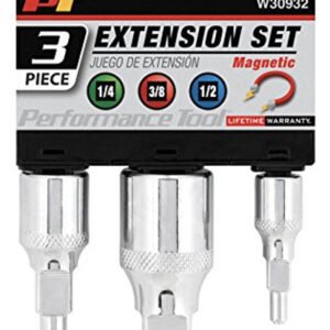 Performance Tool W30932 Magnetic Extension Set, 3 Piece