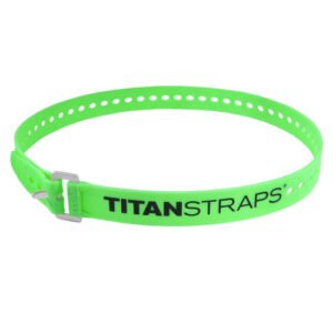 Titan Straps Industrial 1" Wx36" L Green Tie Down Strap, 70 Lb Load (TSI-0136-FG)