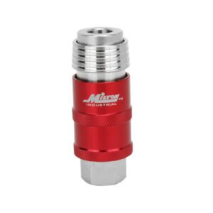 Milton S1750 Safety Exhaust Coupler, 1/4" body, 1/4" FNPT , Red