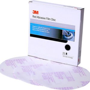 3M 1186 Red Abrasive Hookit Film Disc, 6 in, P1000, 25 Discs per Box