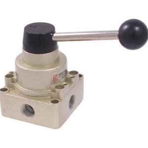 HHIP 4-WAY HAND OPERATED ROTARY DISC TYPE VALVE WITH 1/2 NPT INLET (8401-0256)