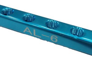 HHIP 6-PORT STRAIGHT MANIFOLD ONLY 1/4 INLETS AND OUTLETS (8401-0312)