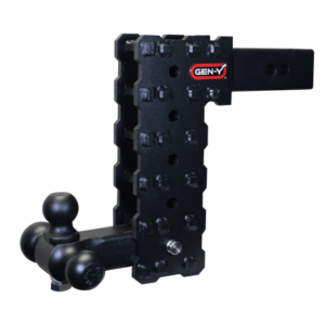 Gen-Y Hitch PHANTOM-X 2.5" Solid Shank 10" Drop 1.6K TW 16K Hitch & GH-052 Tri-Ball Mount (GH-2435X)