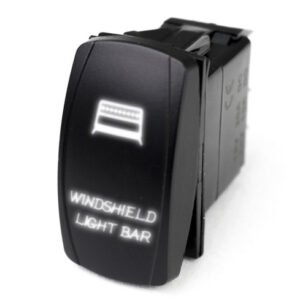 Race Sport LED Rocker Switch w/ White LED Radiance (Windshield Light Bar) (1005300)