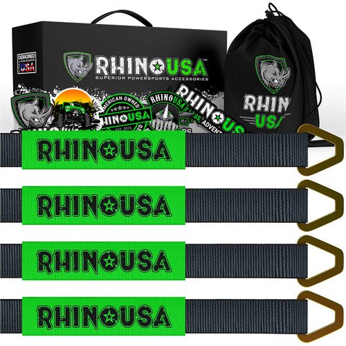 Rhino USA Axle Tie Down Straps (4-Pack) 2" X 38" (RNO-AXLESTRAPS) 1 Rhino USA Axle Tie Down Straps (4-Pack) 2" X 38" (RNO-AXLESTRAPS)