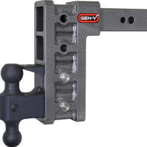 Gen-Y Hitch MEGA-DUTY 2.5" Shank 9" Drop 3.5K TW 32K Hitch & GH-0161 Dual-Ball & GH-0162 Pintle Lock (GH-1624)