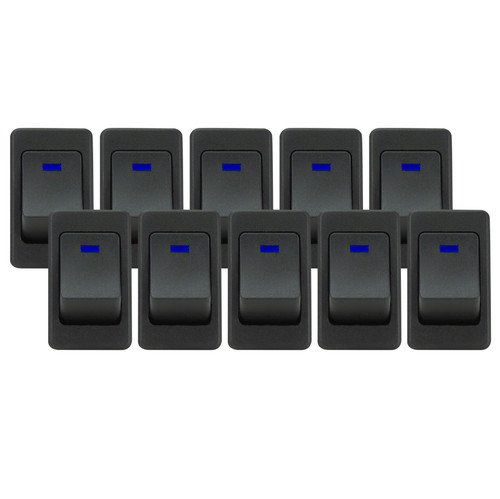 VIAIR 35A 12V No-Logo Blue LED Rocker Switch Bulk Pack 10 Units (90124-BP) 1 VIAIR 35A 12V No-Logo Blue LED Rocker Switch Bulk Pack 10 Units (90124-BP)