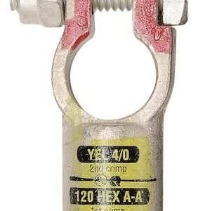 QC4040-005P   Quick Straight Clamp Connector 4/0 AWG Positive Crimp (Pack of 5)
