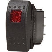 BS7932   Contura II Switch SPDT Black - (ON)-OFF-ON