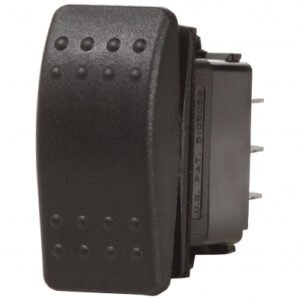 BS7933 Contura II Switch SPDT Black - (ON)-OFF-(ON)