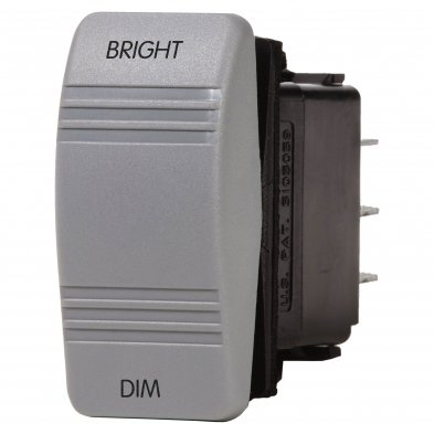 BS8216 Dimmer Control Switch Gray (ON)-OFF-(ON) 1 BS8216 Dimmer Control Switch Gray (ON)-OFF-(ON)