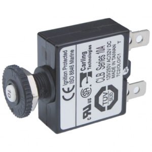 BS7054   Push Button Reset Only Quick Connect CLB Circuit Breaker - 10A