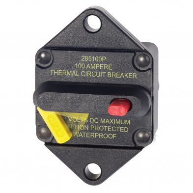 BS7087 285-Series Circuit Breaker - Panel Mount 100A 1 BS7087 285-Series Circuit Breaker - Panel Mount 100A