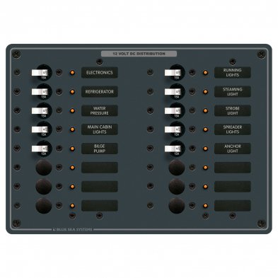 BS8377 Metal DC Panel - 16 Position 1 BS8377 Metal DC Panel - 16 Position