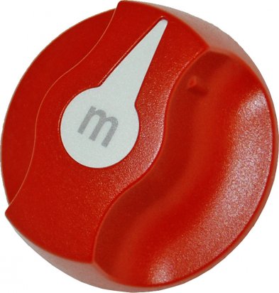 BS7901 M-Series Battery Switch Spare Knob - Red 1 BS7901 M-Series Battery Switch Spare Knob - Red