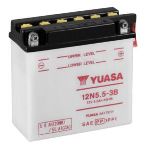 12N5.5-3B Motorsports Battery (Flooded) 12V 5.8Ah 55CCA