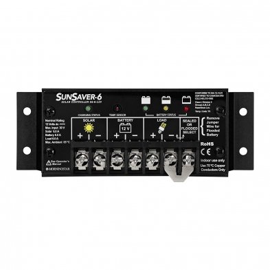 Morningstar SS-6-12V PWM Solar Charge Controller 12V 6A SunSaver 1 Morningstar SS-6-12V PWM Solar Charge Controller 12V 6A SunSaver