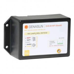 Genasun GVB-8-LI-56.8V-WP MPPT Solar Charge Controller 56.8V 8A for LiFePO4 (Waterproof)