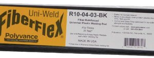 POLYVANCE URT-R10-04-03-BK  Uni-Weld Fiberflex Ribbon, 3/8" X 1/16", 30 Ft., Black
