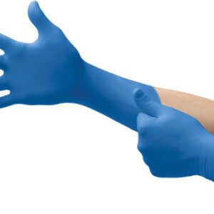 MICROFLEX MCF-SG-375-M Safegrip® Sg-375,Su Exam,Ltx, Full Txt,Extd Bd Cuff,Bl,Sz M