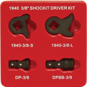 LTI TOOLS  (Lock Technology) Loc-1940-3/8 3/8" Kentucky Kicker Shockit Driver Kit, Applies Air Hammer Vibration & Torque To Impact Sockets
