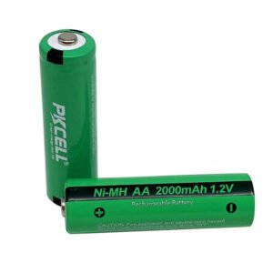 PKCELL AA 2000mAh 1.2V Ni-MH Rechargeable Batteries (2-Pack)
