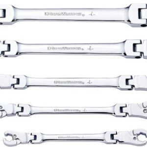 GEARWRENCH GWR-89100  Set Wrench Ratcheting Flx Flare Nut 5Pc Sae