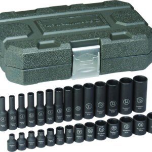 GEARWRENCH GWR-84901  28-Pc 1/4" Drive 6 Point Standard & Deep Metric Impact Socket Set
