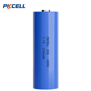 PKCELL ICR18650 2200  3.7V li-ion ICR18650 battery 2200mAh without PCB, flat top, 200pcs/carton