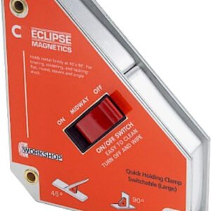 ECLIPSE ECL-QHCSS  45° & 90° Quick Holding Clamp With Magnet On/Off Switch, Max. 88 Lbs Pull Force