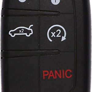 AUTEL AUL-IKEYCR5TPR  Premium - 5-Button Ikey, Chrysler Style Programmable Smart Key - Program With Km100 Tablet